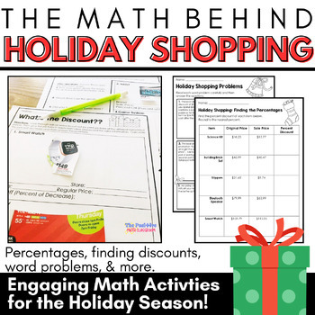 Preview of Holiday Shopping Real World Math Activities