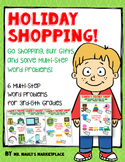 Holiday Shopping Multi-Step Word Problems: Add and Subtrac
