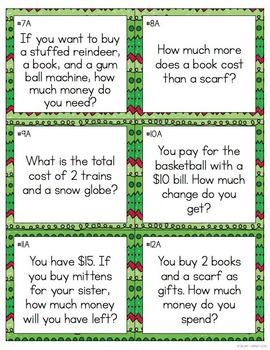 Holiday Shopping Task Cards by Blair Turner | Teachers Pay Teachers