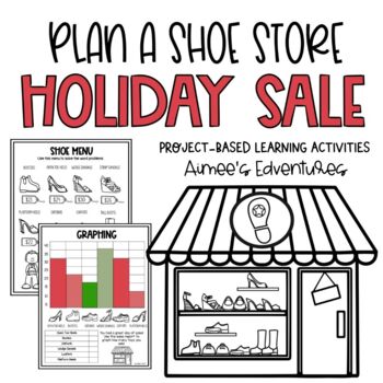 Preview of Math Activity Project Based Learning PBL | Christmas Shoe Store Budget