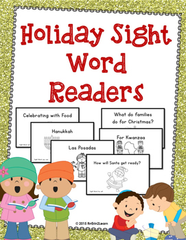 Preview of Holiday Sight Word Books