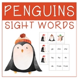 Holiday Sight Word Game- Winter Penguin Themed