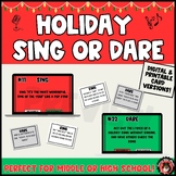 Holiday Sing or Dare -A Singing Game for MS and HS Choirs 