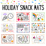 Holiday Snack Mats, Printable Picky Eater Placemats with F