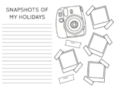 Holiday Snapshots Back to School Polaroid Camera and Pictures