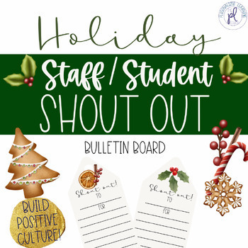 Preview of Holiday Staff or Student Shout Out Tags