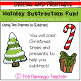 Holiday Subtraction Fun! (Using Ten Frames to Subtract: Fi