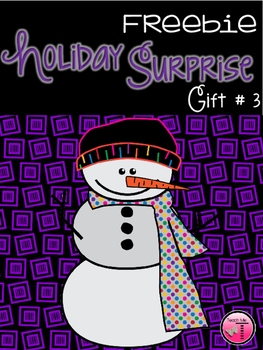 Preview of Holiday Surprise Freebie  Gift #3