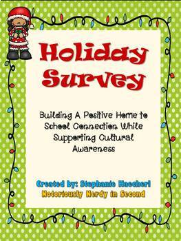 Preview of Holiday Survey for Parents & Families: Respecting Diversity