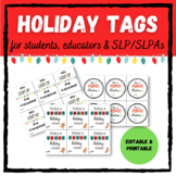 Holiday Tags - editable!