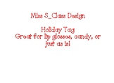 Holiday Tags for School Staff and Students