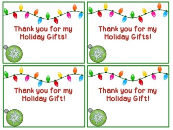 FREE Christmas Thank You Notes by Fabulously First by Deb Thomas