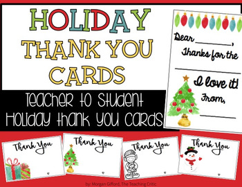 Preview of Holiday Thank You Tags