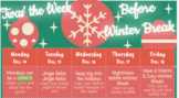 Holiday Themed Calendar for Students