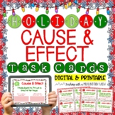 Holiday Cause and Effect Task Cards | Google Classroom