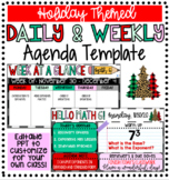 Holiday Themed Daily & Weekly Agenda Template