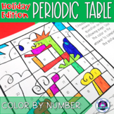 Holiday Themed Periodic Table Color-by-Number Activity