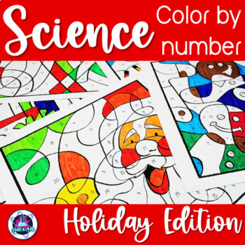 Holiday Themed Science Color-by-Number Bundle