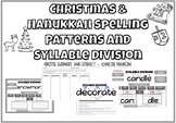 Holiday Themed Spelling Patterns and Syllable Patterns