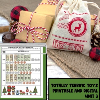 Preview of Holiday Toy Store printable Worksheets Unit 3