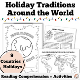 Holiday Traditions Around the World Reading Activities | W
