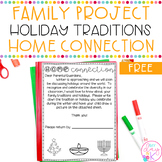 Holiday Traditions Family Letter FREEBIE | Holidays around