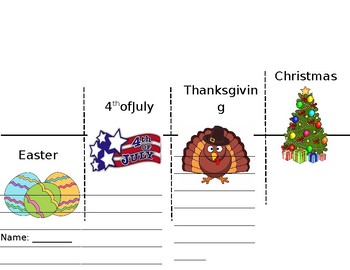 Preview of Holiday Traditions Flip Book