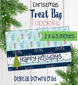Peace & Love Printable Holiday Bag Toppers (Instant Download)