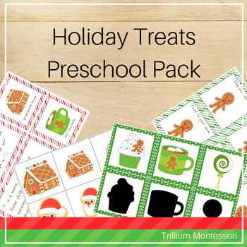 Preview of Holiday Treats Christmas Theme Preschool and PreK Centers
