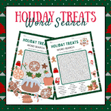 Holiday Treats Word Search Puzzle | Christmas Activities