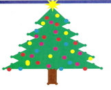 Holiday Tree - Quadrant 1 coordinate graph worksheet