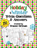 Holiday Trivia Challenge Handouts for ALL Content Areas