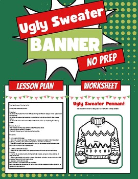 Holiday Ugly Sweater Activity Craft (no prep) Elementary level | TPT