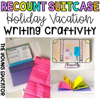 Preview of Holiday/Vacation Suitcase Luggage Recount Craftivity
