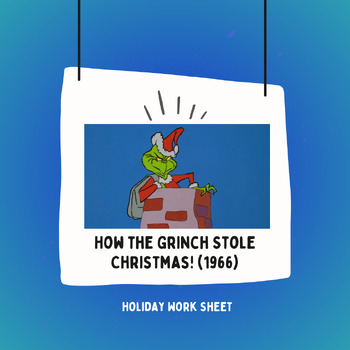 Preview of Holiday Video Sheet - How the Grinch Stole Christmas (1966)