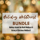 Holiday WebQuest Bundle! Fun Holiday Activities