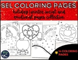 Holiday | Winter Social and Emotional Coloring Pages Printable