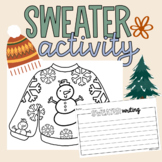 Holiday Winter Sweaters (Create Your Own Sweater + Writing