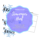 Holiday / Winter Treble Clef Note Scavenger Hunt