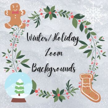 Preview of Holiday/ Winter Zoom Background Images