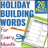 Holiday Word Building - Making Words Activities