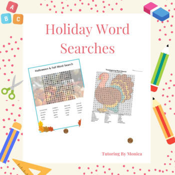 Preview of Holiday Word Searches