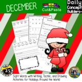 Christmas Winter Holidays Around the World Worksheets for 