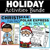 Holiday Math Worksheets - Polar Express and Christmas Acti