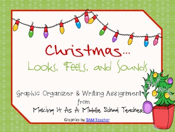 Preview of Holiday Writing Activity ~ Christmas...Looks, Feels, & Sounds....