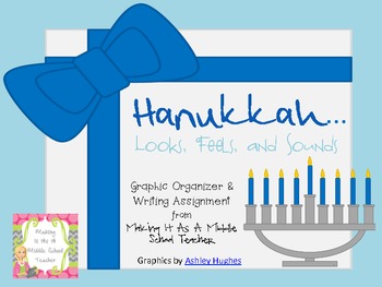 Preview of Holiday Writing Activity ~ Hanukkah...Looks, Feels, & Sounds....