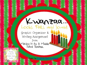 Preview of Holiday Writing Activity ~ Kwanzaa...Looks, Feels, & Sounds....