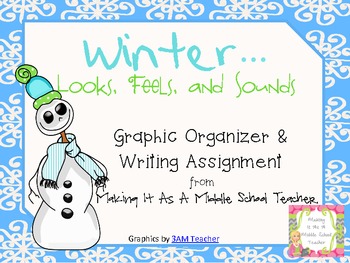 Preview of Holiday Writing Activity ~ Winter...Looks, Feels, & Sounds....