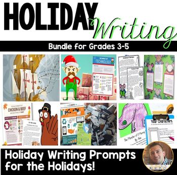 Preview of Holiday Writing Bundle- 9 Writing Projects for Grades 3-5