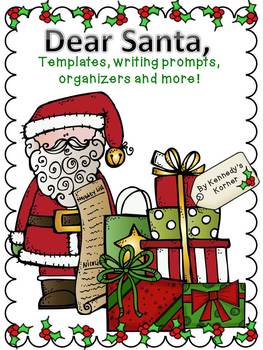 Preview of Holiday Writing ~ Letter templates, organizers, and stationary!